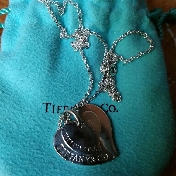 Tiffany  & co.double heart - Picture 6 of 8
